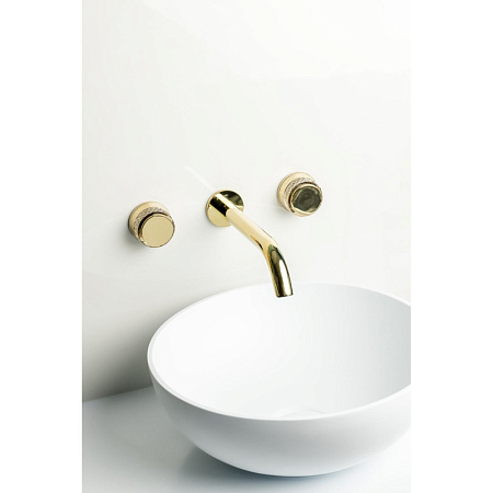 Смеситель Boheme Aura 152-2-G-A для раковины, золото