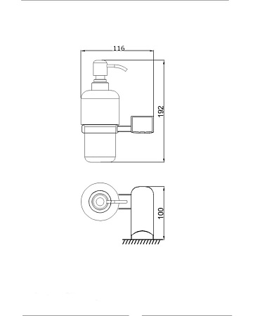 Дозатор для жидкого мыла RUSH Thira TR36810 хром
