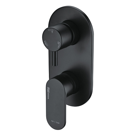 Смеситель WasserKRAFT Elbe 7471 для ванны и душа, черный