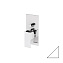 Смеситель Cezares Porta PORTA-VDIM-BIO для душа,с переключателем, белый матовый