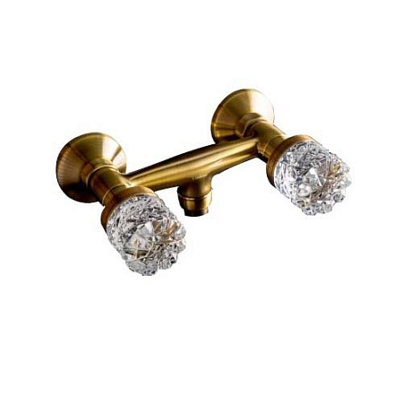 Смеситель Boheme Crystal 314-CRST для душа, бронза
