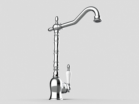 Смеситель GPD Retro MTE180 для раковины, хром