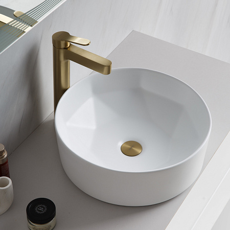 Раковина накладная BelBagno BB1342H300 39x39x13 белый