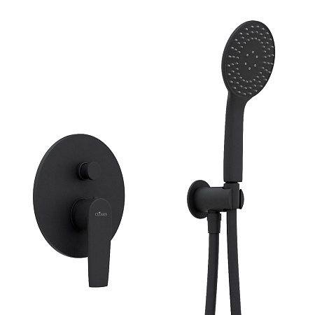 Душевой комплект Cezares Nautic NAUTIC-DSIP-NOP черный матовый