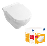 Унитаз подвесной Villeroy & Boch O.Novo 5660H101 микролифт, альпийский белый Унитаз подвесной Villeroy & Boch O.Novo 5660H101 микролифт, альпийский белый