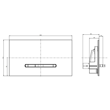 Кнопка смыва Villeroy & Boch ViConnect 922169AN черный матовый