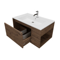 Тумба с раковиной Grossman Тенза 108503 85 подвесная, велингтон