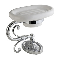 Мыльница настольная Migliore Edera 16920 керамика/хром