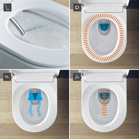 Унитаз подвесной Duravit ME by Starck 2510092000 с сиденьем SensoWash Starck f Plus 612000012000320