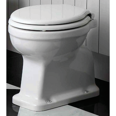 Унитаз приставной Simas Londra LO911bi горизонтальный выпуск, белый/хром