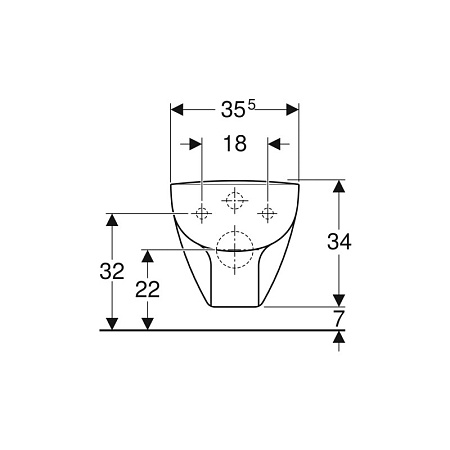 Унитаз подвесной Geberit Renova Compact Square 206145000
