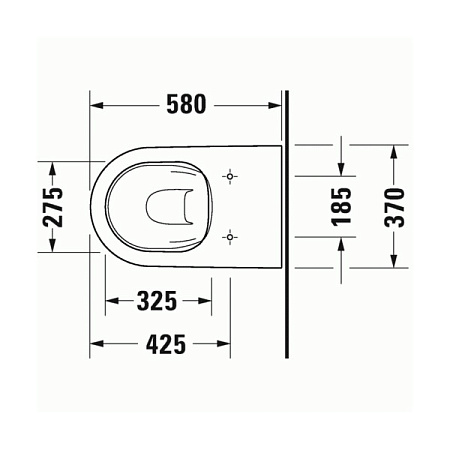 Унитаз приставной Duravit D-Neo 2003090000
