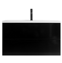 Тумба с раковиной BelBagno Marino MARINO-800-2C-SO-NL-P + BB800/450-LV-MR-PR 80 nero lucido Тумба с раковиной BelBagno Marino MARINO-800-2C-SO-NL-P + BB800/450-LV-MR-PR 80 nero lucido
