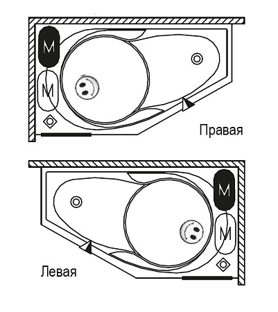Ванна акриловая Riho Yukon B009001005 160x90 L