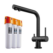 Смеситель для кухонной мойки Omoikiri Nagano-GM 4179.8028 с фильтром, вороненая сталь