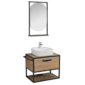 Мебель для ванной Aquaton Лофт Фабрик 1A242301LTDY0 65 c раковиной Одри Soft, дуб кантри