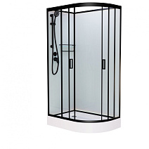 Душевая кабина Frank F411L Black 110*80 без крыши, черный Душевая кабина Frank F411L Black 110*80 без крыши, черный