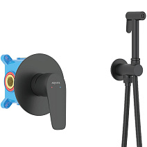 Гигиенический душ со смесителем Aquatek Бетта AQ1119MB черный матовый Гигиенический душ со смесителем Aquatek Бетта AQ1119MB черный матовый