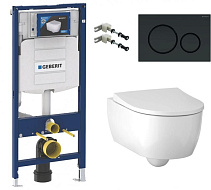 Комплект Geberit iCon №4 500.300.82.1 инсталляция + унитаз подвесной + крышка-сиденье
