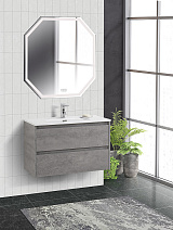 Мебель для ванной BelBagno Kraft KRAFT 39-800/390-2C-SO-CG 80 Cemento Grigio Мебель для ванной BelBagno Kraft KRAFT 39-800/390-2C-SO-CG 80 Cemento Grigio