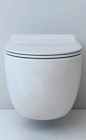 Унитаз подвесной Esbano Garcia безободковый, серый матовый