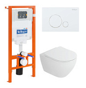 Комплект 4 в 1 BelBagno Stylus CZR-6601-TH-TOR/CZR2316SC/BB002-80/BB014-SR-BIANCO с кнопкой Комплект 4 в 1 BelBagno Stylus CZR-6601-TH-TOR/CZR2316SC/BB002-80/BB014-SR-BIANCO с кнопкой