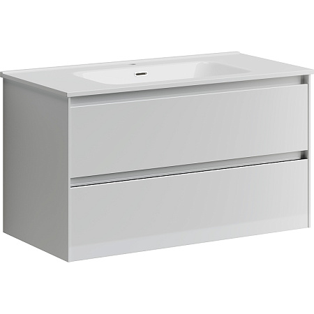 Тумба под раковину Sancos Cento 90 CN90W белый глянцевый