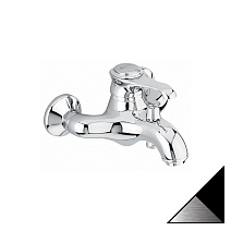 Смеситель Emmevi Tiffany 6001NC для ванны, черный/хром
