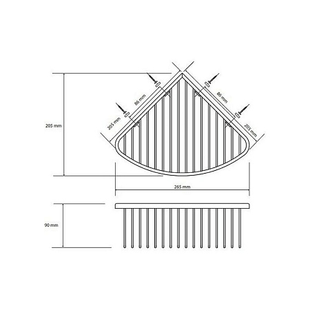 Мыльница Bemeta Hematit 159208312 антрацит матовый