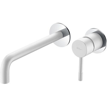 Смеситель Boheme Uno 465-WCR для раковины, белый/хром