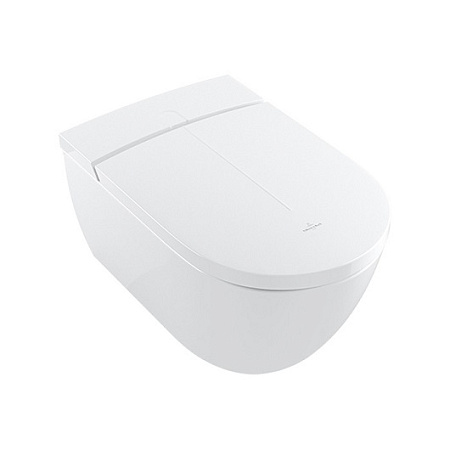 Унитаз подвесной Villeroy & Boch ViClean-I V0E200R1 с функцией биде, альпийский белый CeramicPlus
