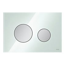 Кнопка смыва Tece Loop 9240652 зеленое стекло, кнопка хром матовый