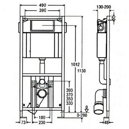 Система инсталляции для унитазов Viega Eco Plus 660321