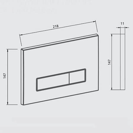 Кнопка смыва Jomo Trend 167-32000130-00 белый/хром матовый