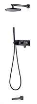 Душевой комплект Boheme Spectre 454-2-GM для ванны с душем, оружейная сталь Душевой комплект Boheme Spectre 454-2-GM для ванны с душем, оружейная сталь