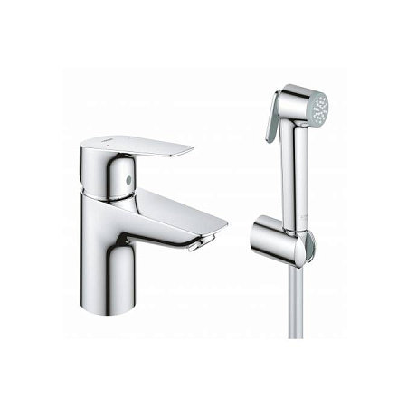 Смеситель с гигиеническим душем Grohe BauEdge 23757001 для раковины, хром