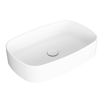 Раковина накладная Simas Folio FO 04 bia 60x40x13 без отверстия под смеситель, белый