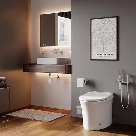 Унитаз приставной IDDIS Pulse PULIDSEi26 с функцией импульсного смыва, белый