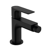 Смеситель Hansgrohe Rebris E 72211670 для биде, со сливным гарнитуром, черный матовый