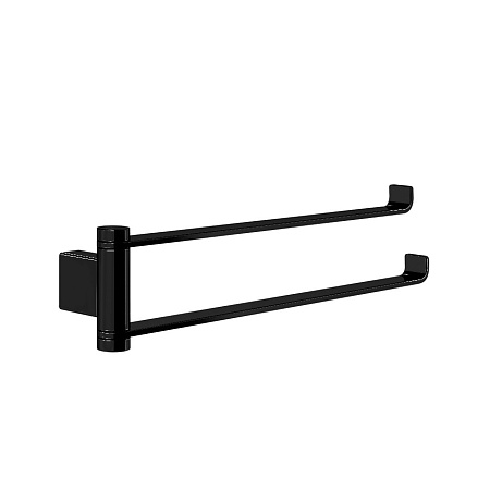 Полотенцедержатель Gessi Emporio 63617-299 двойной, черный матовый