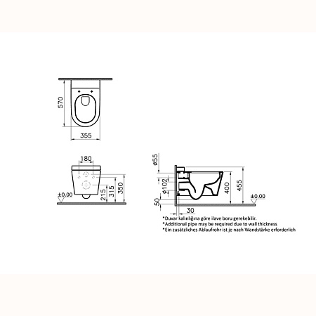 Унитаз подвесной VitrA Nest 5176B003-6233