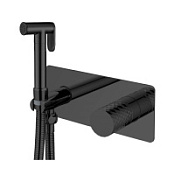 Гигиенический душ со смесителем Boheme Stick 127-BB для биде, ручка Diamond, черный