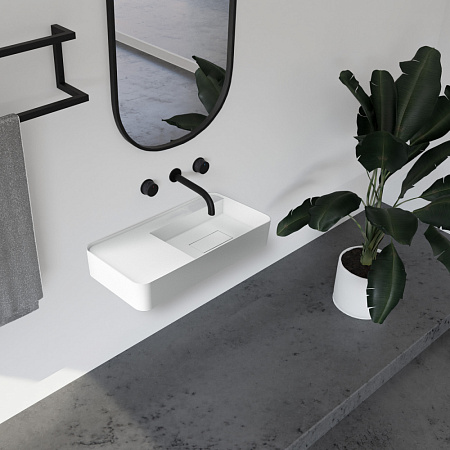 Раковина подвесная ABBER Stein AS2627-0.8 белый матовый