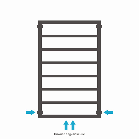 Полотенцесушитель водяной Сунержа Канцлер 00-0254-8050 800x500 без покрытия