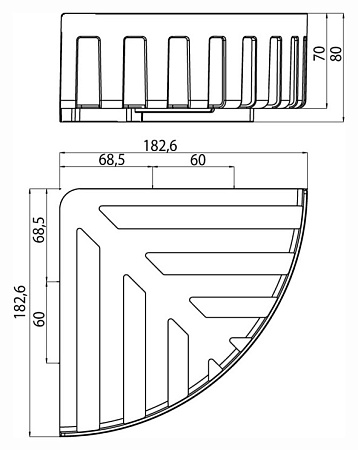 Полка Emco System 2 3545 001 33