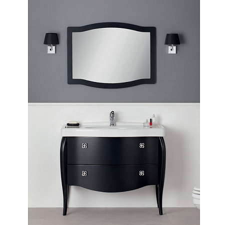 Тумба с раковиной Cezares Venezia  105 nero opaco