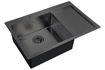 Мойка кухонная Zorg Hummer SH 7851-L GRAFIT графит
