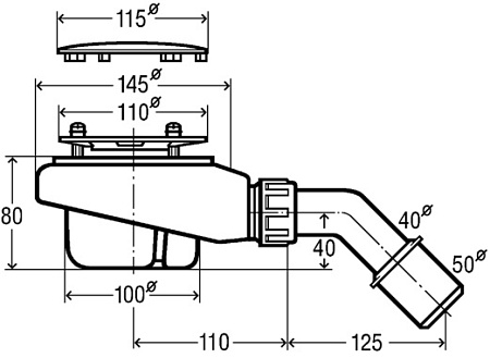 Сифон для поддона Viega Tempoplex V1 634100