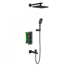 Душевой комплект Timo Petruma SX-5149/03SM черный Душевой комплект Timo Petruma SX-5149/03SM черный