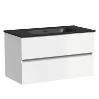 Тумба с раковиной Sancos Urban 90 UR90W белый/черный